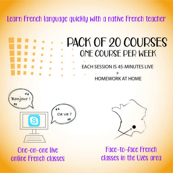 20 courses to learn French regularly with a native teacher