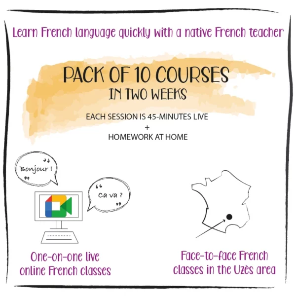 10 courses to learn French in two weeks