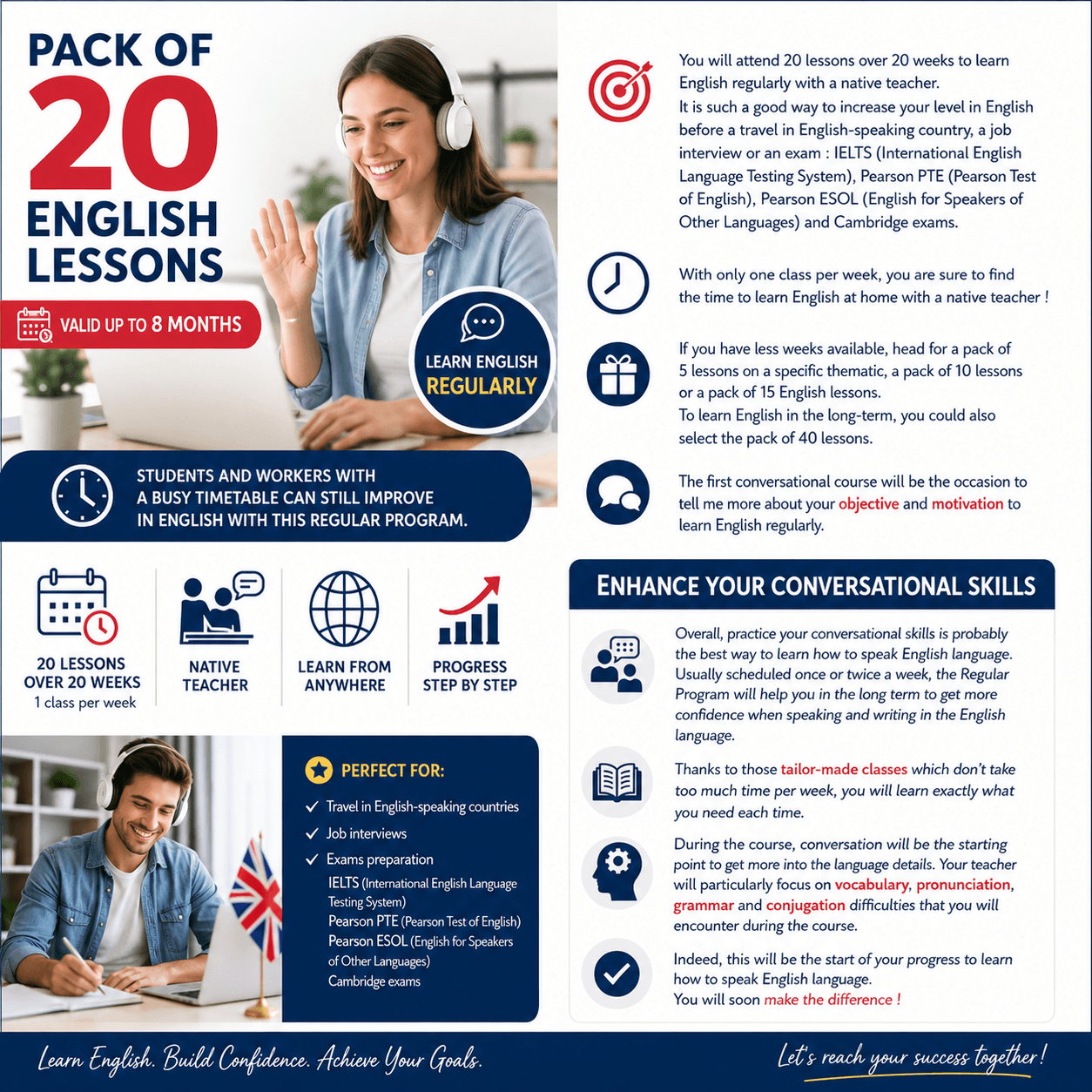 20-lesson course - English Regular Program