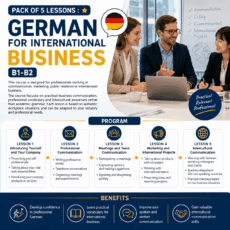 5-lesson course - German for International Business (B1–B2)