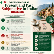 5-lesson course - Present & past subjunctive in Italian (B1-B2)